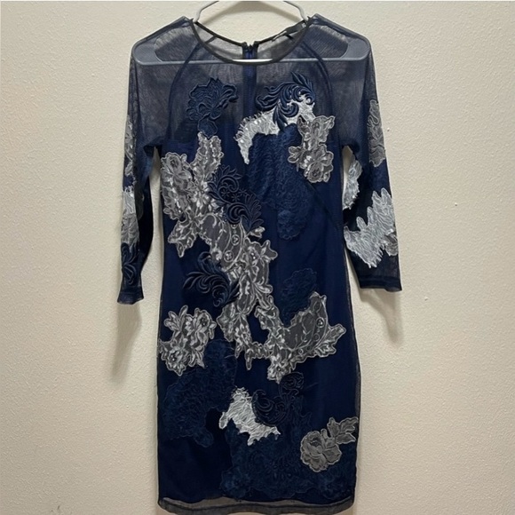 Karen Millen Dress - Lace Embroidered Illusion Detail - Picture 6 of 11